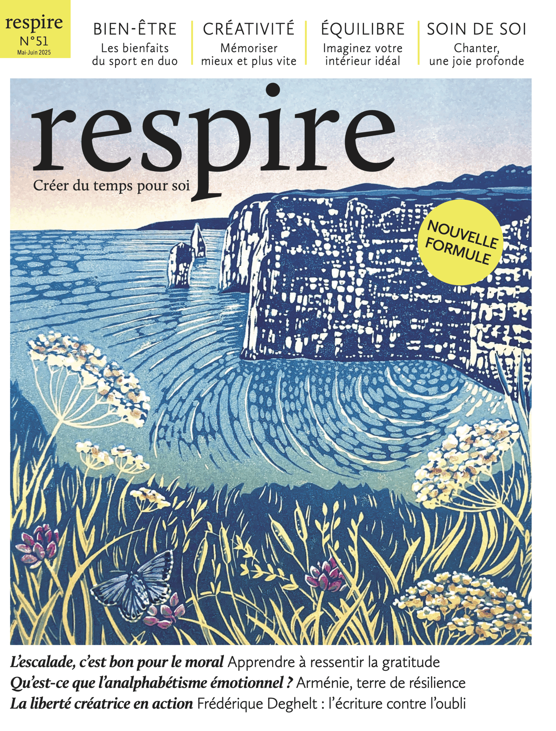 Le nouveau numéro de respire est disponible chez votre marchand de journaux !